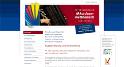 Desktop Screenshot of accordion-competition.de