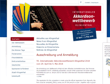 Tablet Screenshot of accordion-competition.de